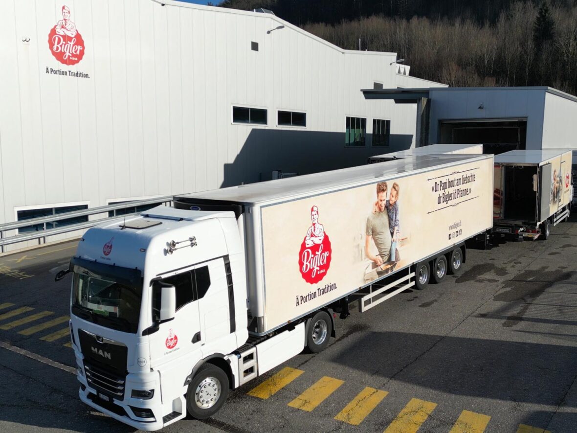 Kühlfahrzeuge der Firma Bigler Fleischwaren AG aus dem Hause Calag