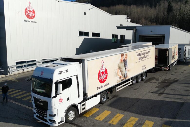 Kühlfahrzeuge der Firma Bigler Fleischwaren AG aus dem Hause Calag